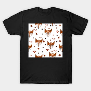 Fox Pattern T-Shirt